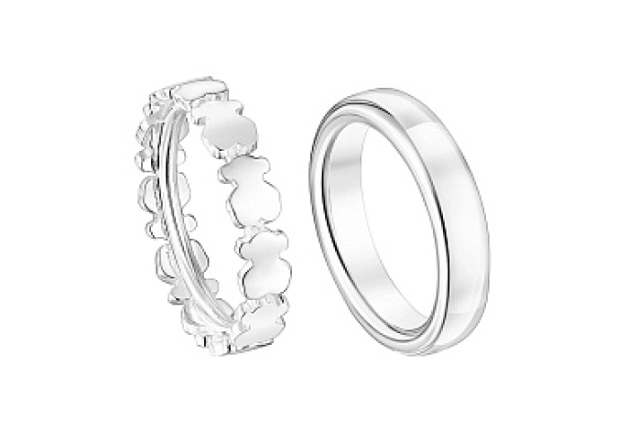 PACK SILVER RING BEARS 5,5MM