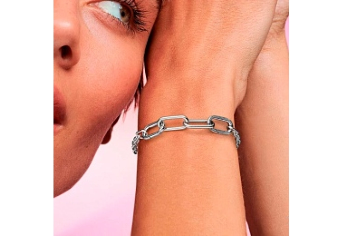 Sterling silver link bracelet