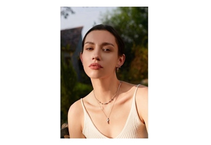 Silver Geometric Point Pendant Necklace