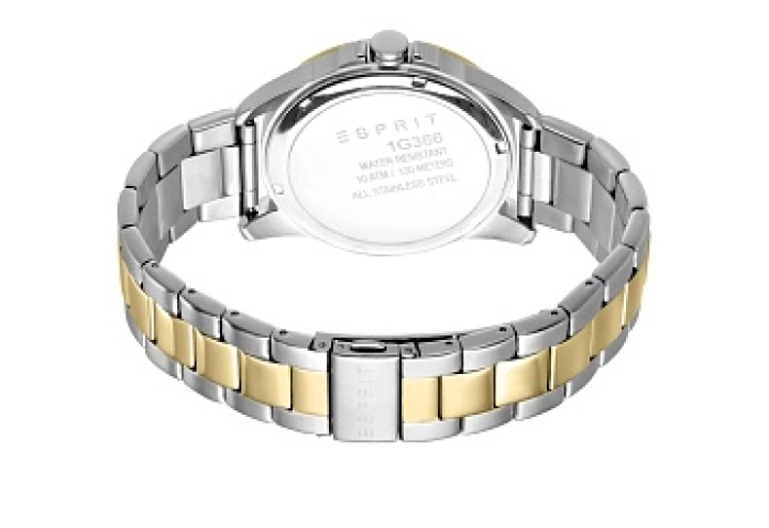 ESPRIT Men Watch, Two Tone Silver & Gold Color Cas