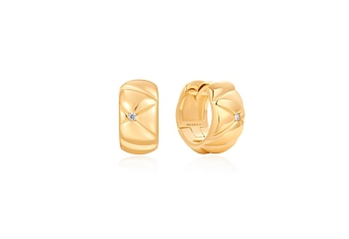 Gold Kiss Hoops
