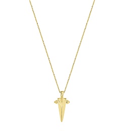 Gold Geometric Point Pendant Necklace