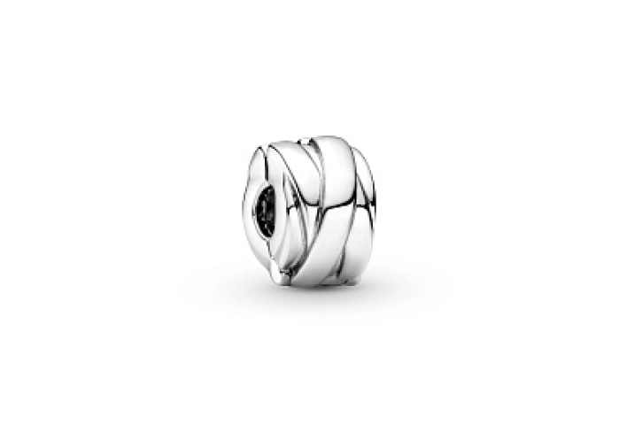 Ribbon sterling silver clip
