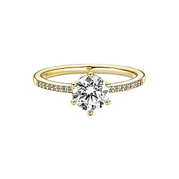 Crown Pandora Shine ring with clear cubiczirconia /168289C01-54