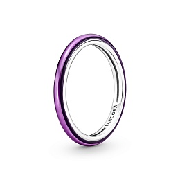 Sterling silver ring with transparent purpleenamel/Серебряное кольцо с сиреневой эмалью