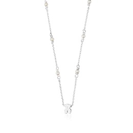 SILVER CHOKER CULTURED PEARLS CHAIN