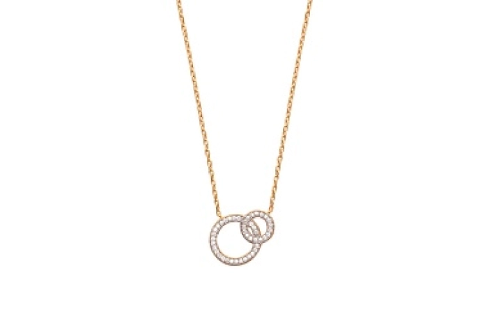 NECKLACEMICROSET CZ18 KT GOLD PLATED
