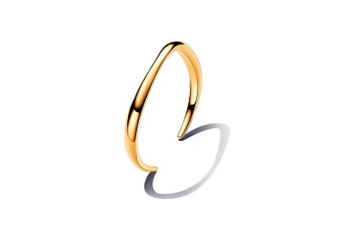 14k Gold-plated open bangle