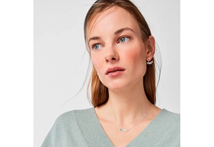 SILVER CHOKER 45CM MOP