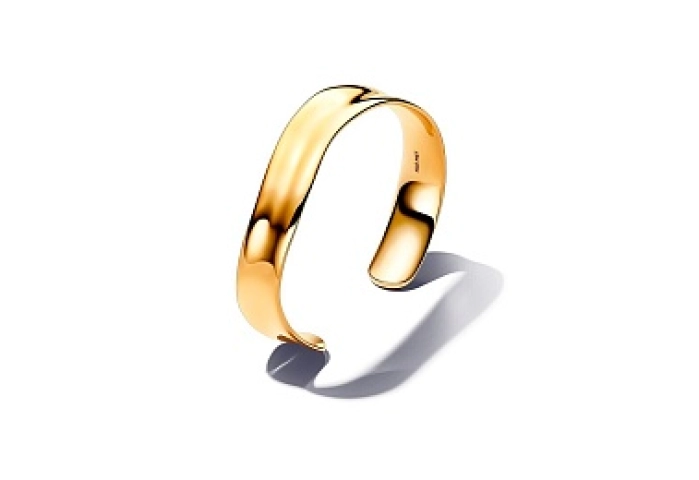 14k Gold-plated open bangle