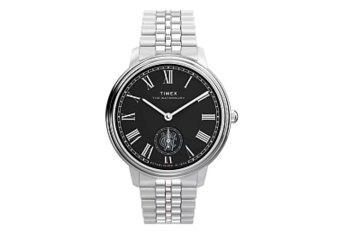 Waterbury Sub-Second Black Dial SST Bracelet