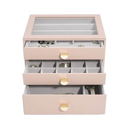 Blush Classic Jewellery Box (with drawers)