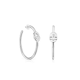 SILVER HOOP EARRING 59,6MM