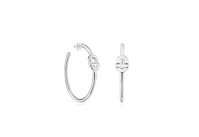 SILVER HOOP EARRING 59,6MM
