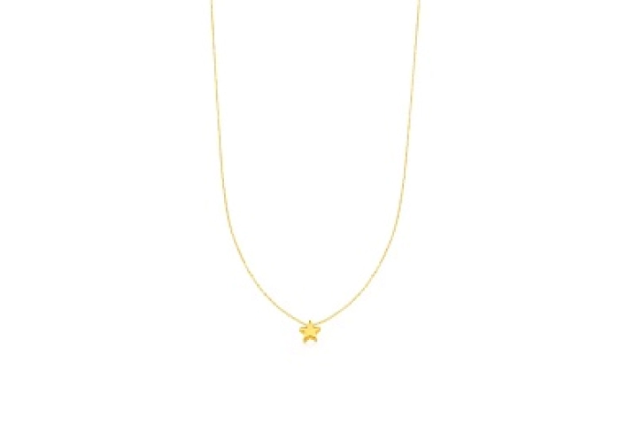 18KT GOLD CHOKER CHAIN 45CM