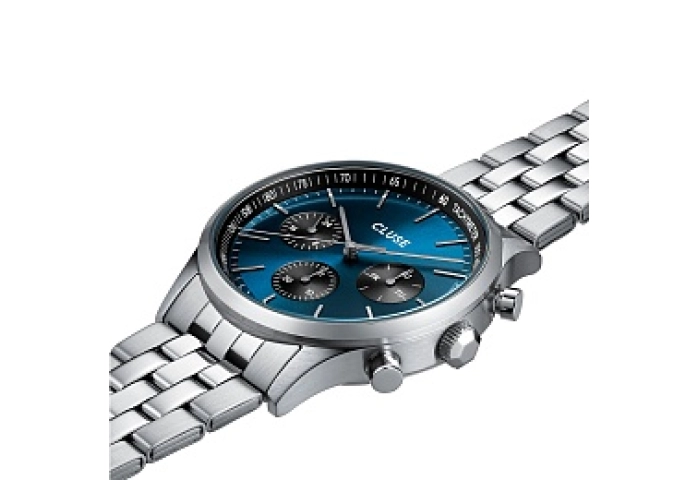 Anthéor Multifunction Watch Steel Blue and Black, 