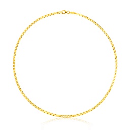 18KT GOLD CHOKER CHAIN 42CM