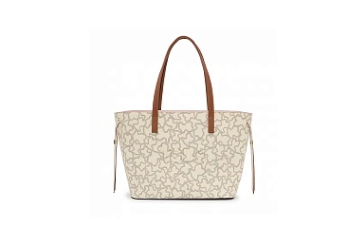 PVC.PU.COT,HANDBAG L.K ICON BEIGE-MULTI