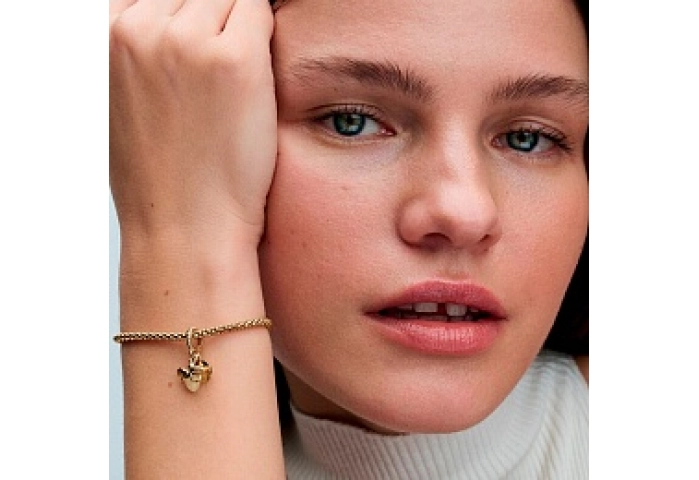 Firefly 14k gold-plated dangle with yellow photolu