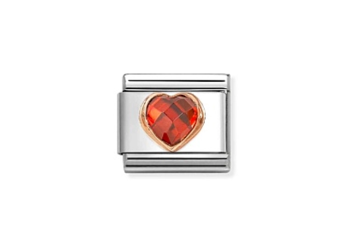 Composable Classic PIETRE SFACCETTATE CUORE acciai