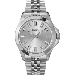 Kaia 3-Hand Silver-tone with Silver Dial and