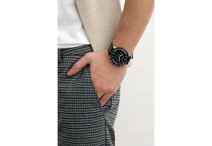 ANALOG WATCH 0 JWL GP LEATHER STRAP