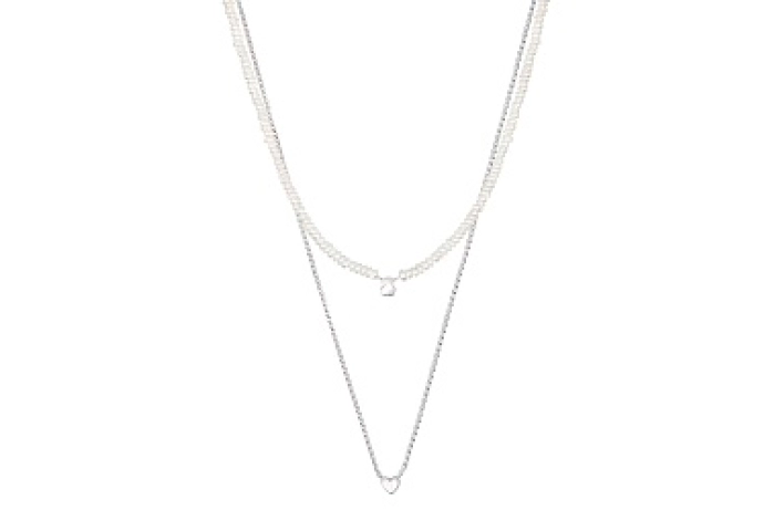 SILVER PACK 2 CHOKERS CULTURED PEARL