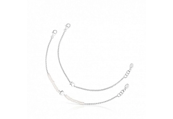 SILVER PACK 2 BRACELETS CULTURED PEARL