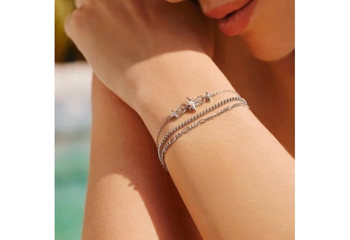 Silver Filia Curb Chain Bracelet