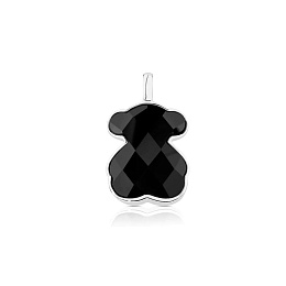 SILVER PENDANT ONYX 23MM