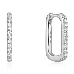 Glam Oval Hoop Earrings