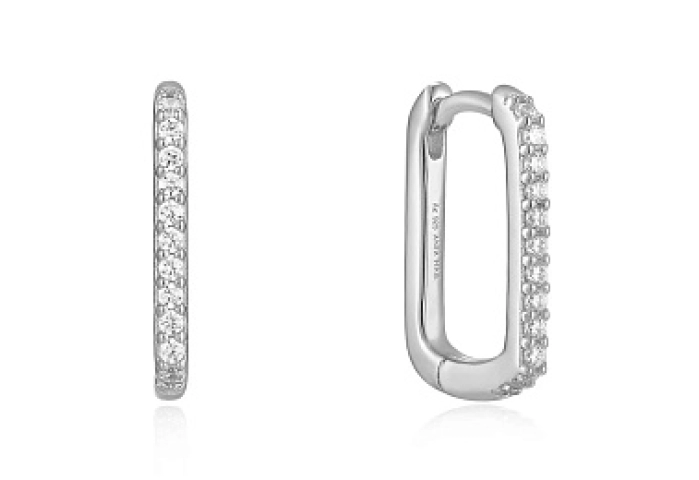 Glam Oval Hoop Earrings