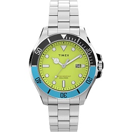 Harborside Coast 43mm Silver Tone Green