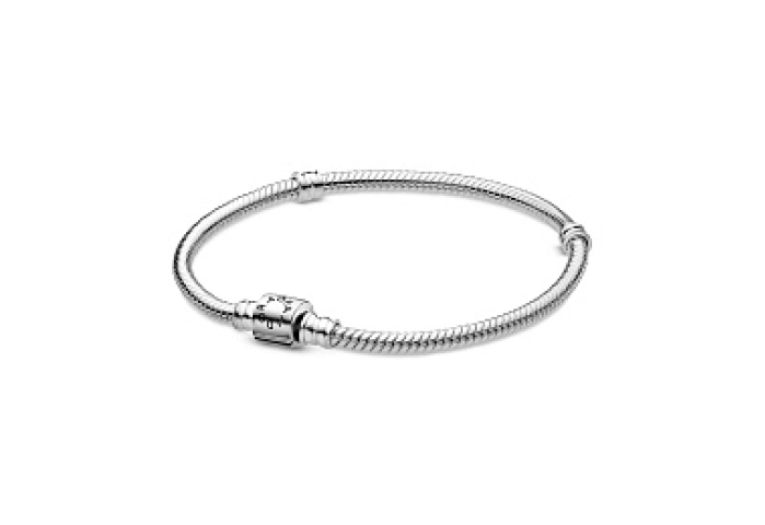 Snake chain sterling silver bracelet