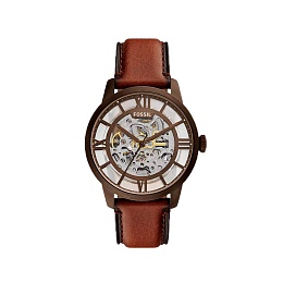 AUTOMATIC WATCH SS 20 JWL LEATHER STRAP