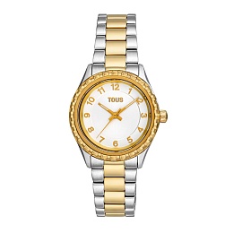 WATCH STAINLESS STEEL IP GOLD BRACELET