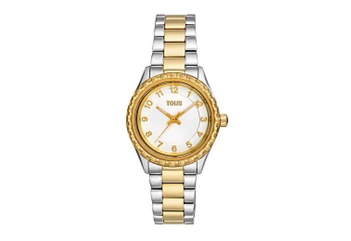 WATCH STAINLESS STEEL IP GOLD BRACELET