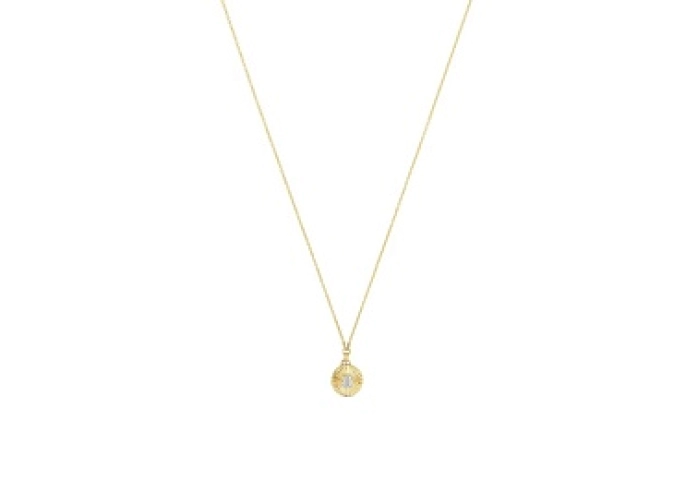 18KT GOLD CHOKER 0.01CT H/SI DIAMOND