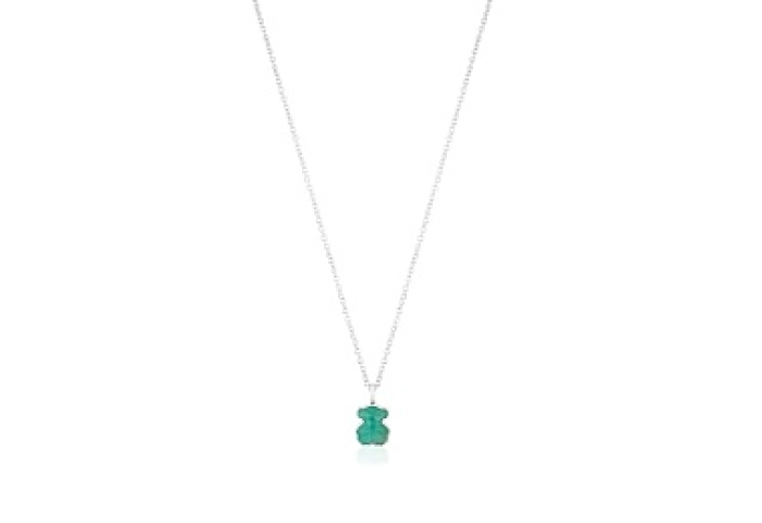 SILVER PENDANT AMAZONITE CHAIN