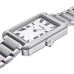 Belissena Watch Steel, White, Silver Colour