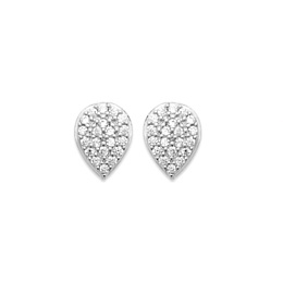 EARRINGSRHODIUM PLATEDSILVER CZ925