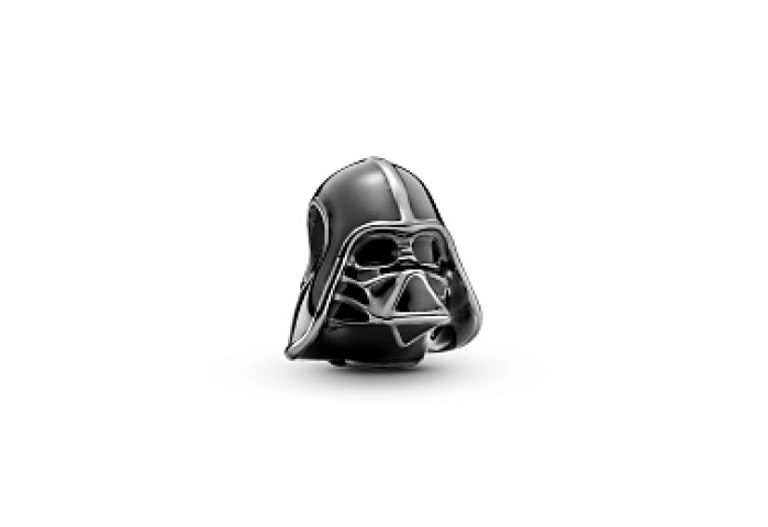 Star Wars Darth Vader dark oxidised sterlingsilver charm with blackenamel /799256C01