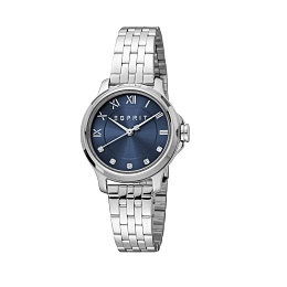 ESPRITCase,MetalDarkBracelet,WomenBlue3Watch,Dial,