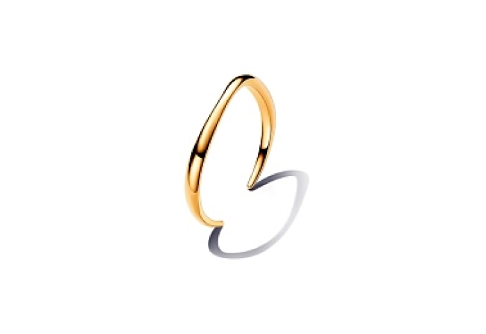 14k Gold-plated open bangle