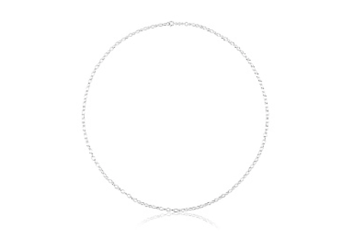 SILVER CHOKER 72x60CM CHAIN