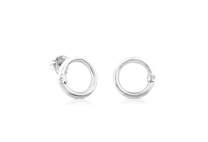 SILVER EARRINGS 16MM