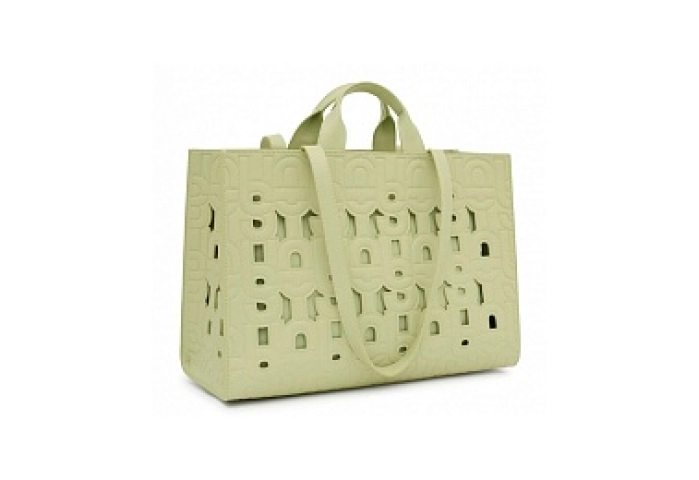 PU.POL,SHOPPER XL. T MANIF CUT GREEN