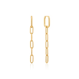 CABLE LINK DROP EARRINGS /E021-02G