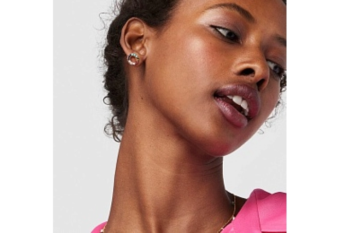 SILVER GOLD PLATED EARRINGS PEARLS GEMS