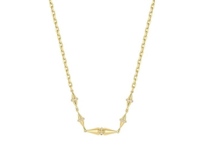 Gold Geometric Chain Necklace